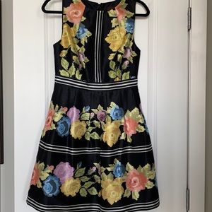 Navy floral dress